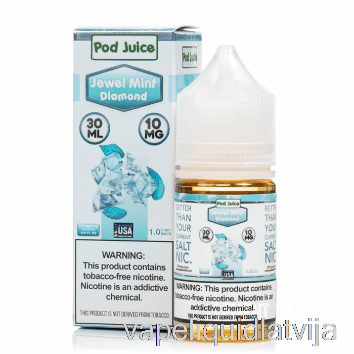 Dārgakmeņu Piparmētru Dimanta - Pāksts Sula - 30ml 35mg Vape šķidrums